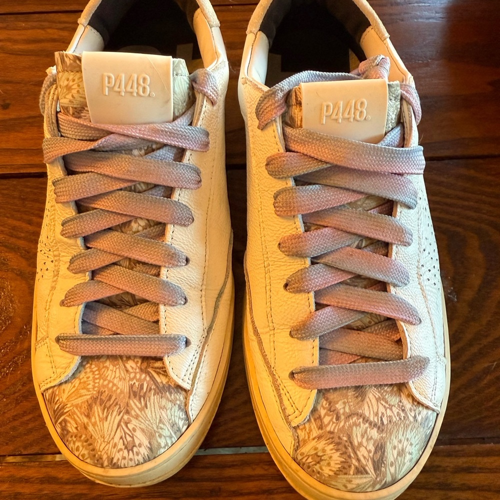 P448 Women's Sneakers - Cream and Lavender